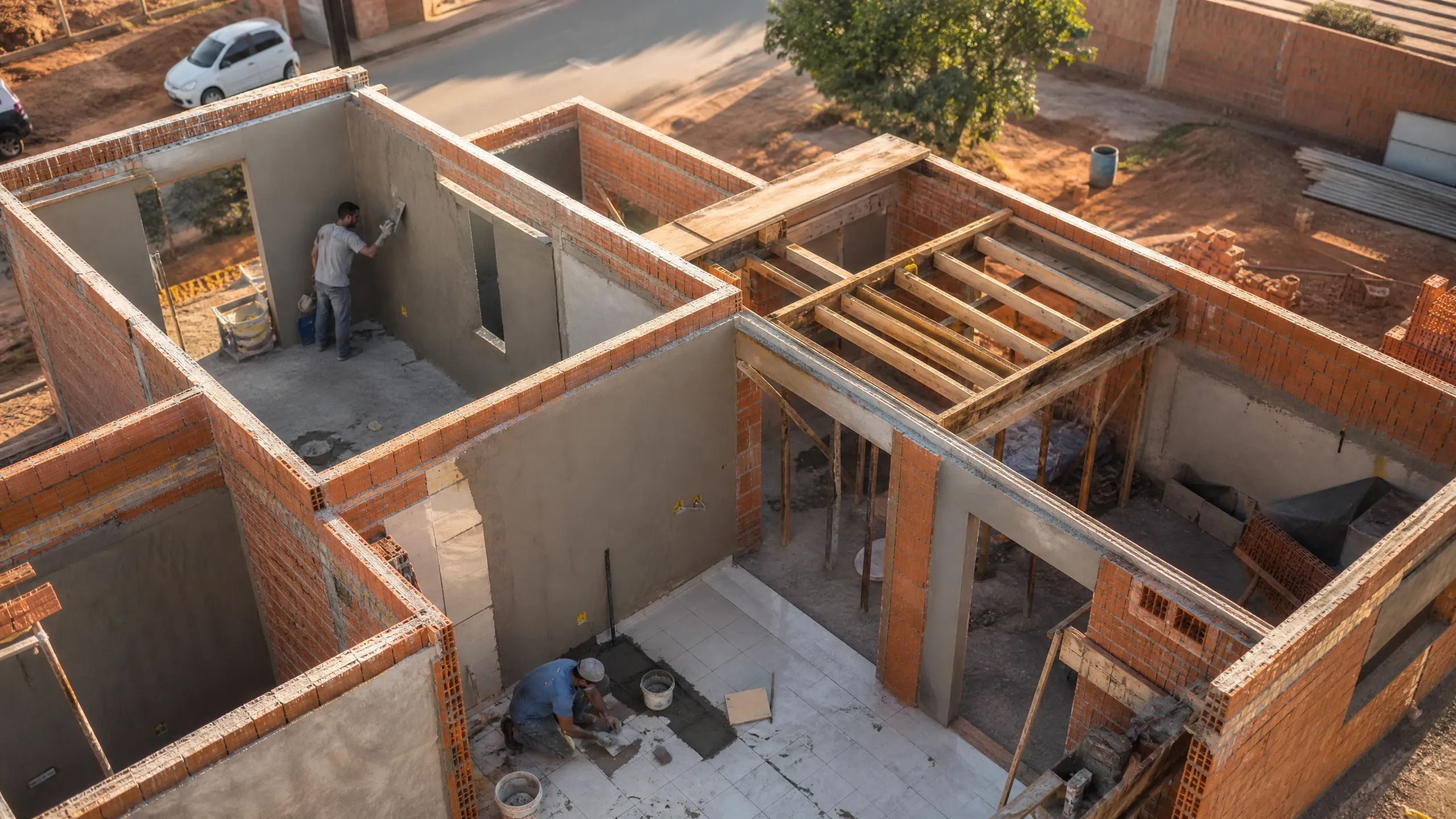 Custo de construção por cômodo da casa